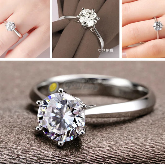 Engagement Proposal Ring Austrian Crystal