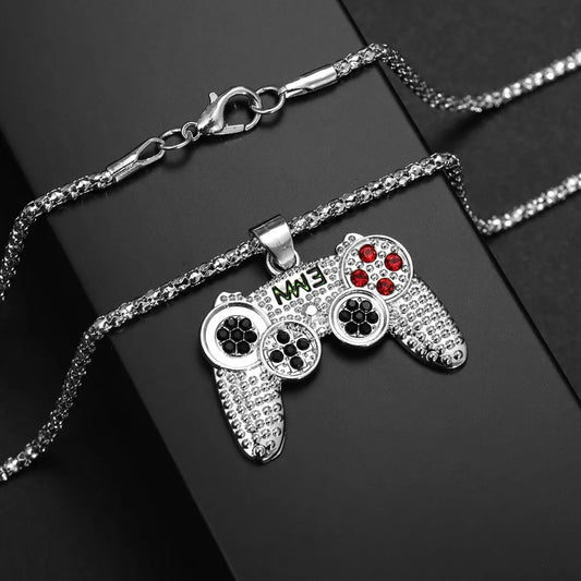 RAKOL Trendy Gamepad Necklace Stainless Steel Metal