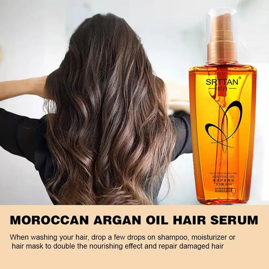 Moroccan Argan Oil Hair Serum Lightweight Hair Oil Mist For Split Ends, Frizzy Hair And Flyaways, Hair Oil Repair