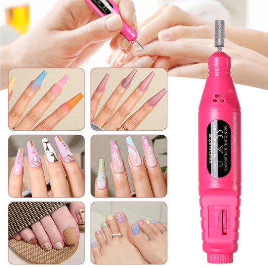 LINMANDA 6 In 1 Electric Nail Drills Kit Remove