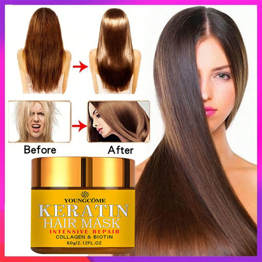 Hair Repairs Hair Mask Biotin Collagen Keratin Treatment Hairs