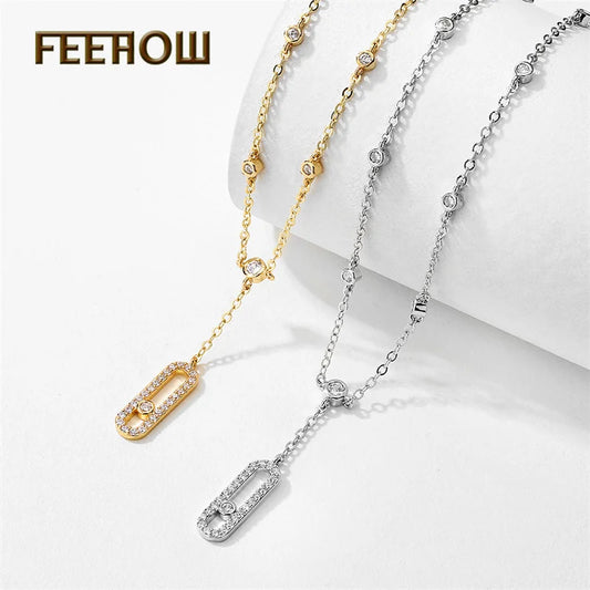 Geometric Oval Pendant Anklets Chain