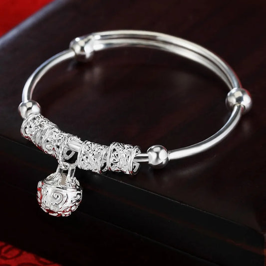 Bells Ball Bangles Adjustable Bracelets
