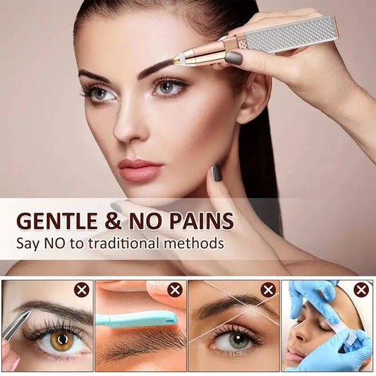 Eyebrow Razor and Hair Remove Rechargeable 2-in-1