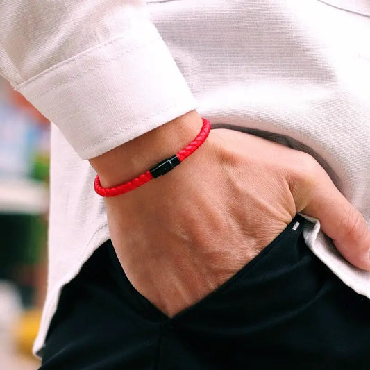 Grade A Keel Rope Bracelet Men Lucky Red Thread Braclet