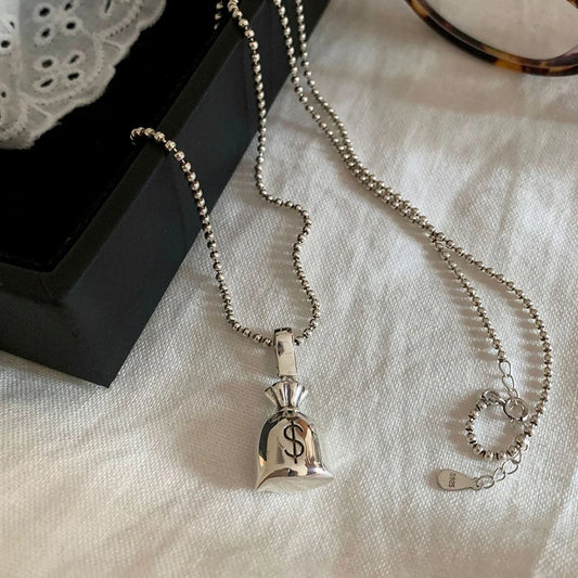 Sterling Silver U.S. Dolla Necklace Shape Sweater Chain
