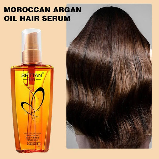 Moroccan Argan Oil Hair Serum Lightweight Hair Oil Mist For Split Ends, Frizzy Hair And Flyaways, Hair Oil Repair