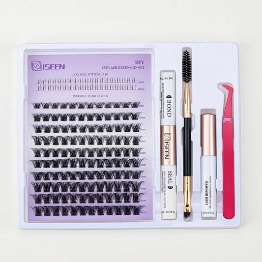 ISEEN DIY Lash Extension Mix Styles Lash Clusters Individual